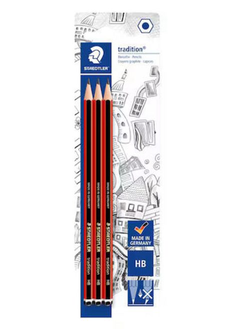 Staedtler 110 HB Traditional Graphite Pencils (3pcs)