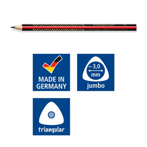 Staedtler Jumbo 1285-2 HB Graphite Pencil (3.0mm Tip)