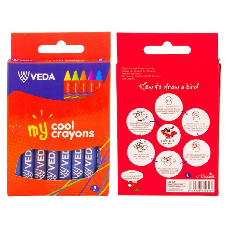Veda Crayons 8 Colours
