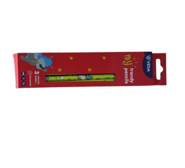 Veda 3800 My Trendy HB Pencils - for School & Office