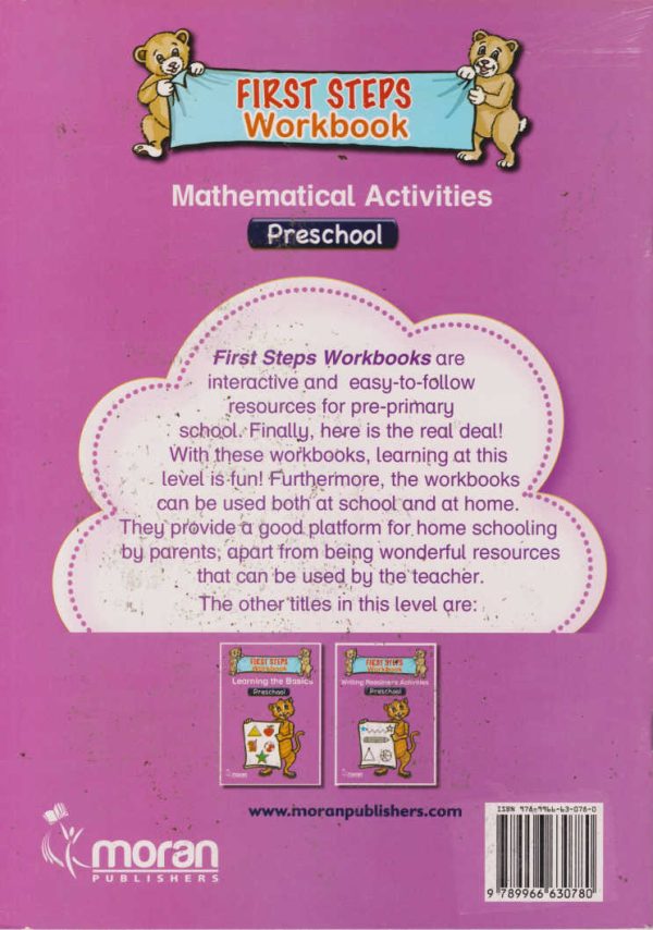 Moran First Steps Math Activities Preschool Workbook