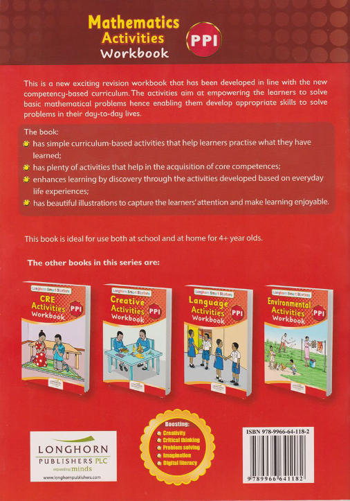 Longhorn Smart Starters Mathematics Activities PP1 Workbook
