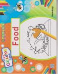 Queenex Copy Colouring Book - Food | For Early Learners
