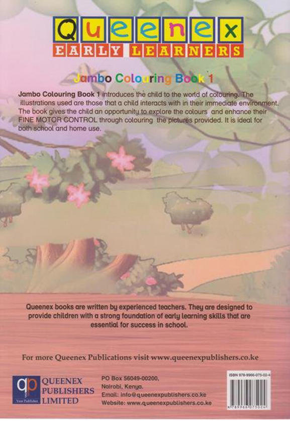 Queenex Early Learners Jambo Colouring Book 1