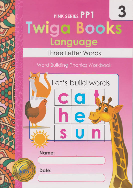 Twiga Books Language Three Letter Words Book 3 PP1