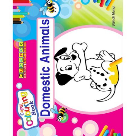 Queenex Copy Colouring Book: Domestic Animals