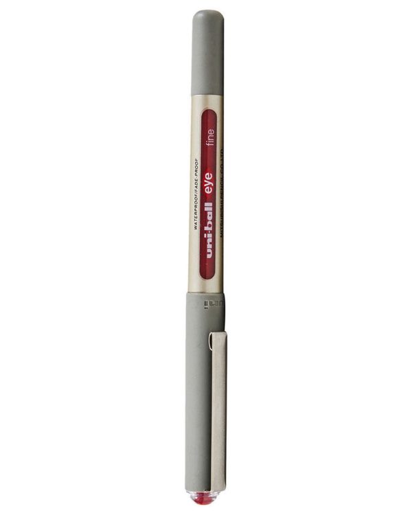 Uniball Eye UB‑157 Rollerball Pen – Wine Red