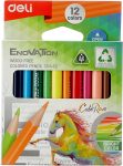 Deli C114 Colour Pencils 12 pcs – Half Size
