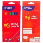 Veda 3301 Colour Pencils 12 Pieces Full Size