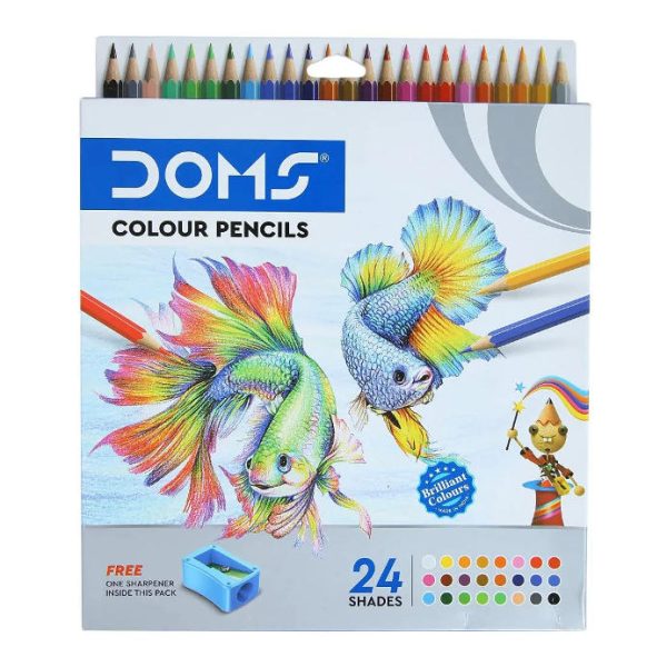 DOMS Colour Pencils 24 pcs – Full Size