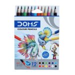 DOMS Colour Pencils 12 pcs – Half Size