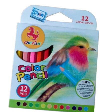 Chetak Colour Pencils 12 pcs – Half Size