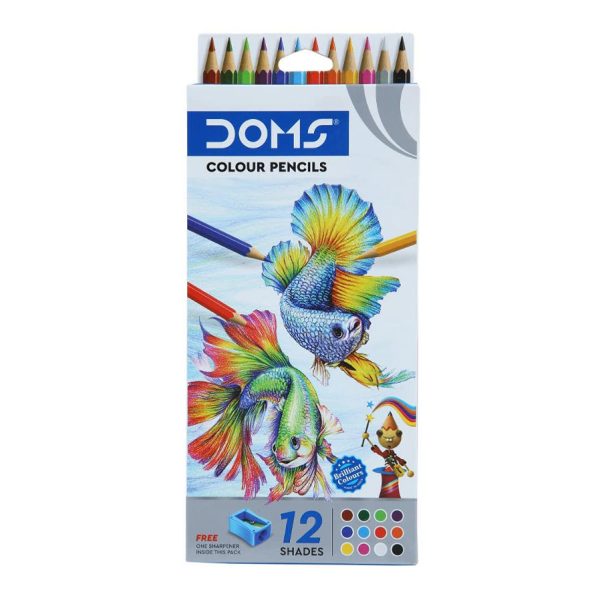 DOMS Colour Pencils 12 pcs – Full Size