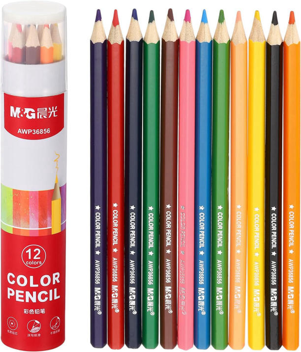 M&G 34363 Colour Pencils 12 pcs Full Size