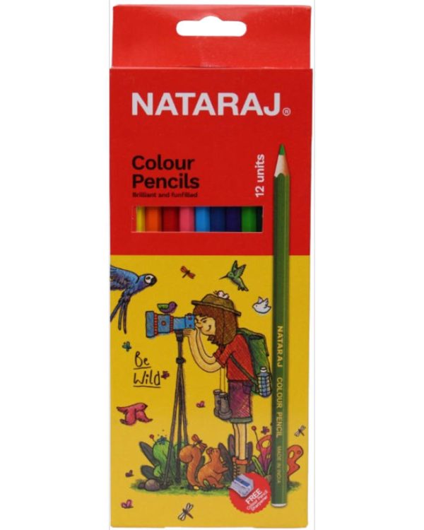 Nataraj 12 Colour Pencils – Full Size