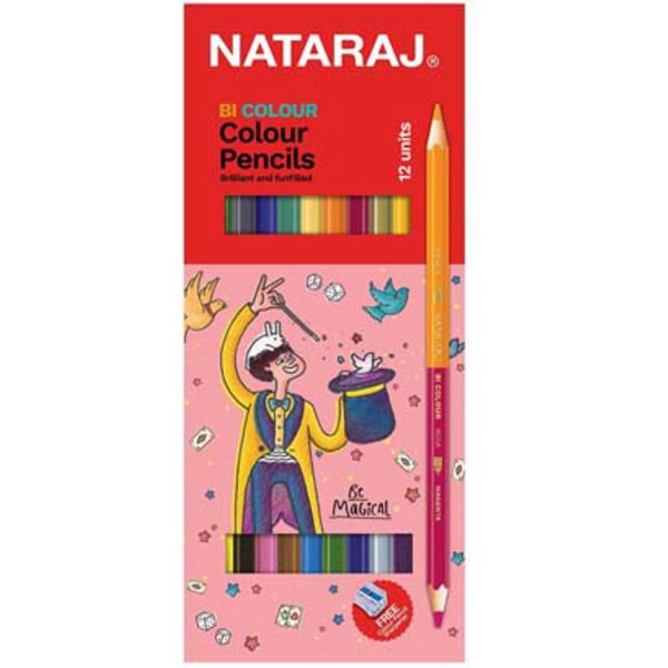 Nataraj 12 Colour Pencils – Full Size