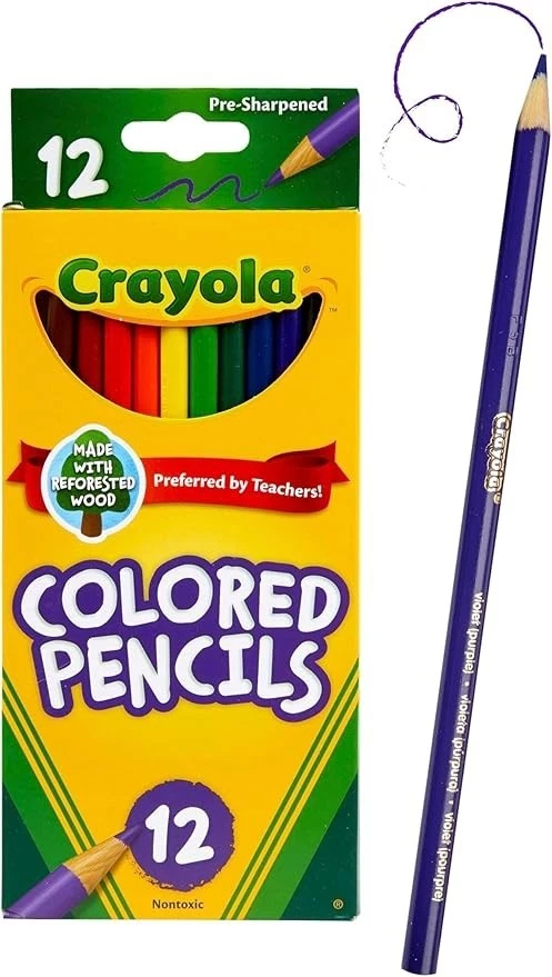 Crayola Coloured Pencils 12 pcs – Full Size