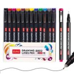 Drawing Lines Pen – 0.4 mm Tip (12 Colors)