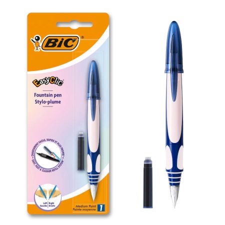 BIC EasyClic Refillable Fountain Pen – Blue Ink