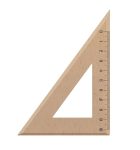 Blackboard Wooden 45°/60° Set Square