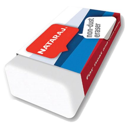 Nataraj Non Dust Eraser – Clean & Soft Erasing