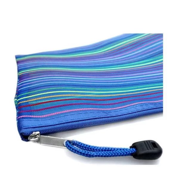Pencil Pouch With Rainbow Stripes
