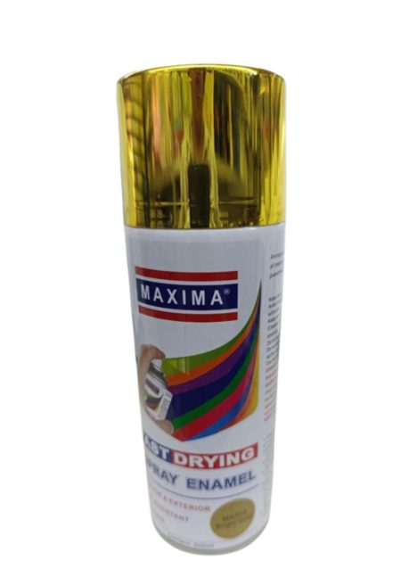 Maxima Spray Paint – 300 ml Bright Gold (MX308)