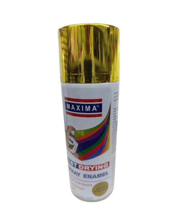 Maxima Spray Paint – 300 ml Bright Gold (MX308)
