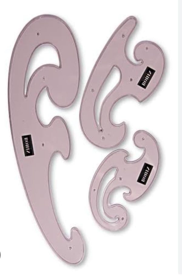 French Curve Ruler Set – 3 pcs