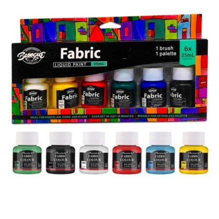 Fabric Liquid Paint Set – 6 × 25 ml (BYT6025‑6)