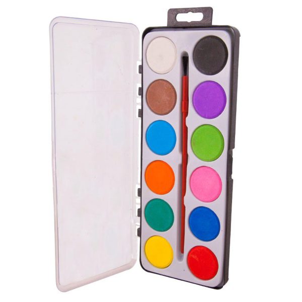 Veda Water Colour Cakes – 12 Colours (WCC‑12)