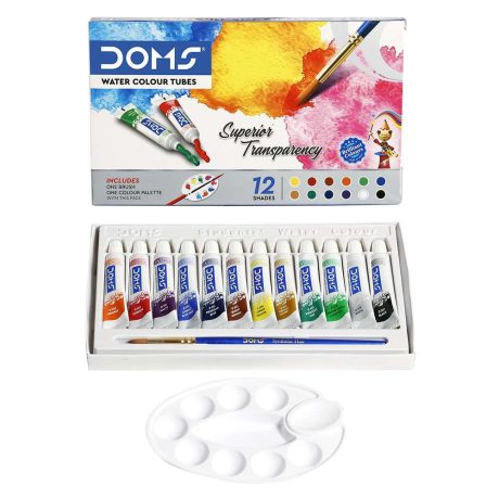 DOMS Water Colour Tubes – 12 Shades