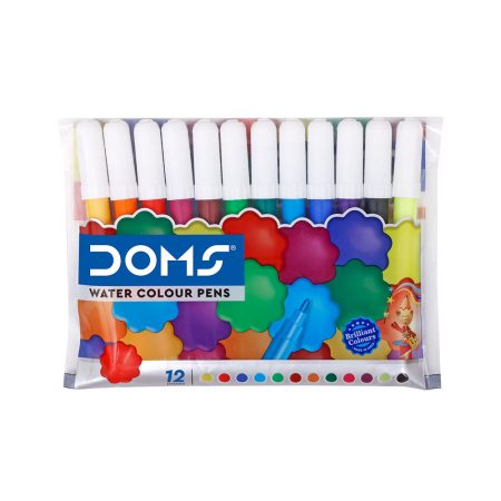 DOMS Mini Water Colour Pens – 12 Shades (3497)