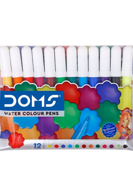 DOMS Mini Water Colour Pens – 12 Shades (3497)