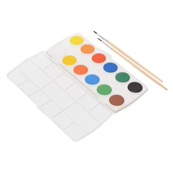 M&G Water Color Paint Cake Set – 12 Colours