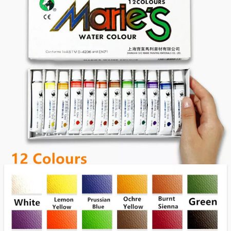 Marie's Tube Watercolour 12ml 12 Colours