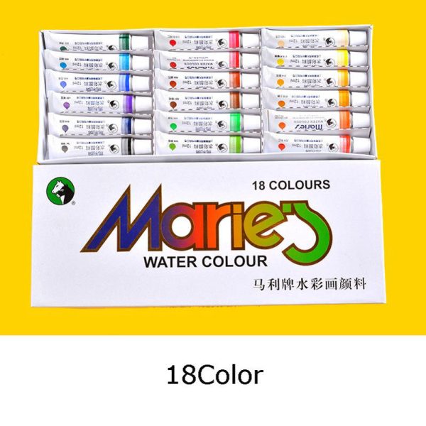 Marie's Watercolour Tubes – 18 × 12 ml