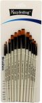 Paint Brush White A6075F Square Mix – 12 Pieces