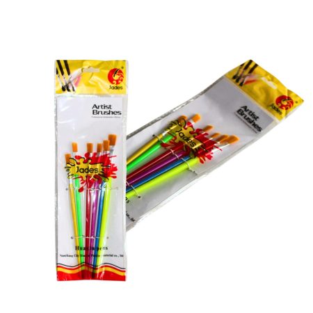 Paint Brush 577-6A Square Small – 6 Pieces