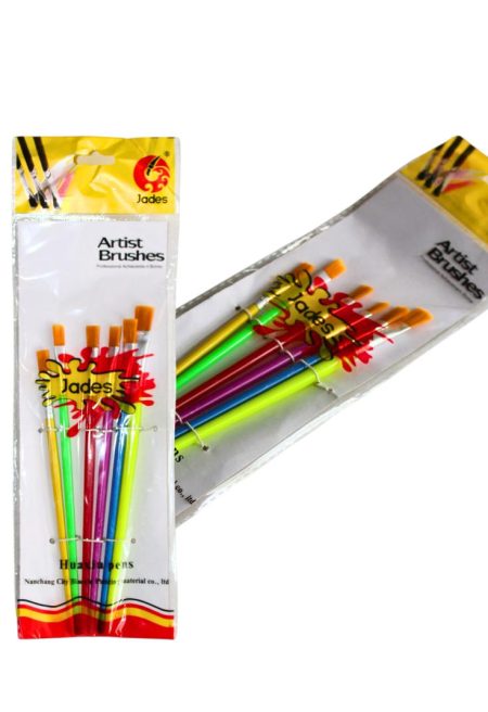 Paint Brush 577-6A Square Small – 6 Pieces