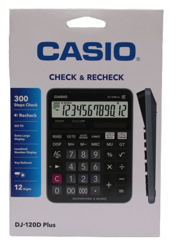 Casio DJ-120D Plus Desktop Calculator – 12-Digit