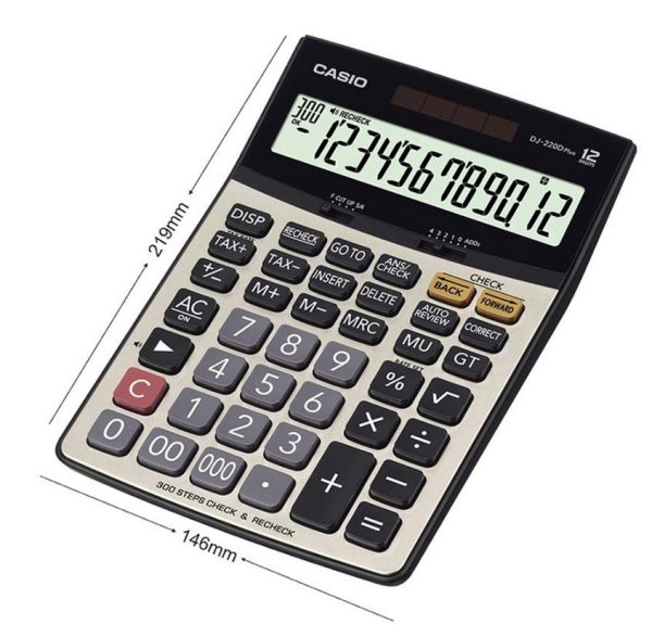 Casio DJ-220D Plus Desktop Calculator – 12 Digit
