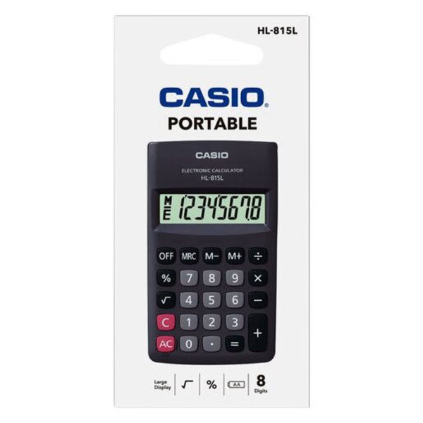 Casio HL-815L Pocket Calculator – 8 Digits