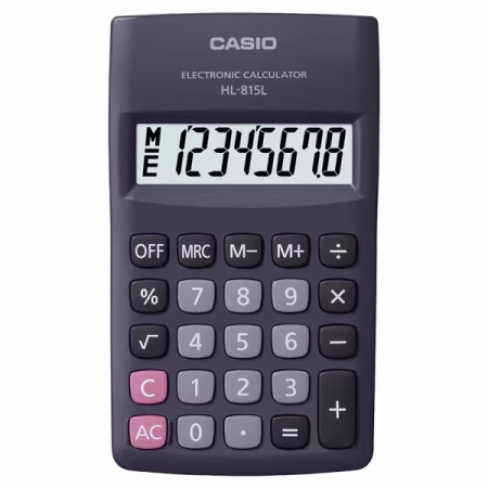 Casio HL-815L Pocket Calculator – 8 Digits