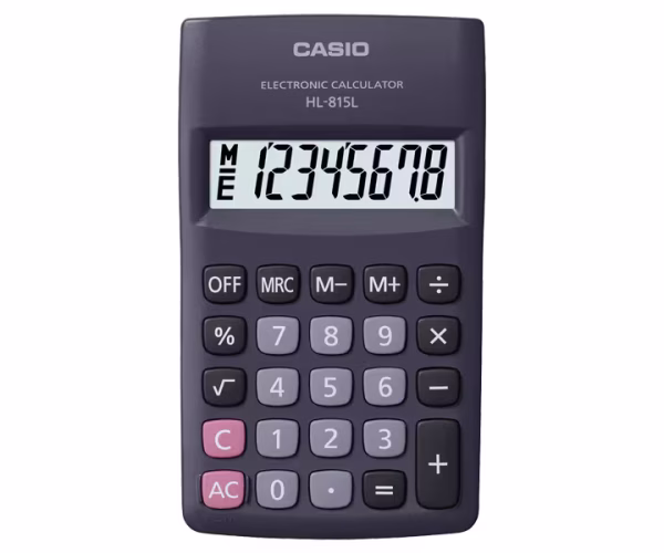 Casio HL-815L Pocket Calculator – 8 Digits