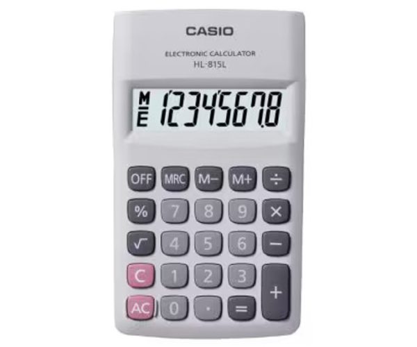 Casio HL-815L Pocket Calculator – 8 Digits