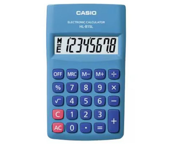 Casio HL-815L Pocket Calculator – 8 Digits