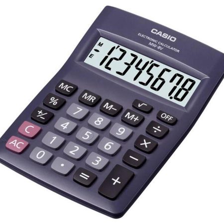 Casio MW‑8V‑BK 8‑Digit Compact Calculator