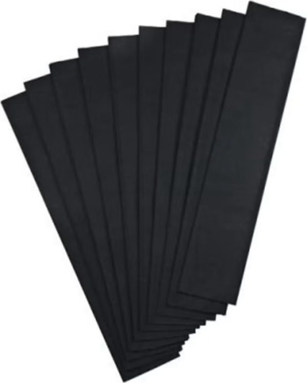 Black Crepe Paper 50cm x 1.2m – Party Decorations, Gift Wrapping, Crafts & DIY