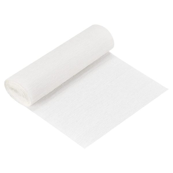 White Crepe Paper – 50cm x 2m for Gift Wrapping, Floristry, Crafts & Party Decorations